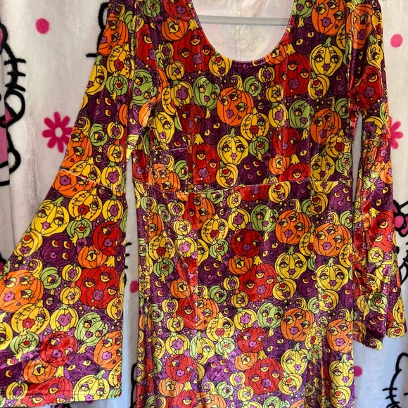 Vibrant Multicolor Long Sleeve Dress - Picture 2 of 3